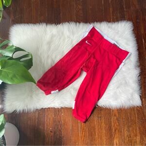 Nike Football Practice Pants Size Large Red & White
